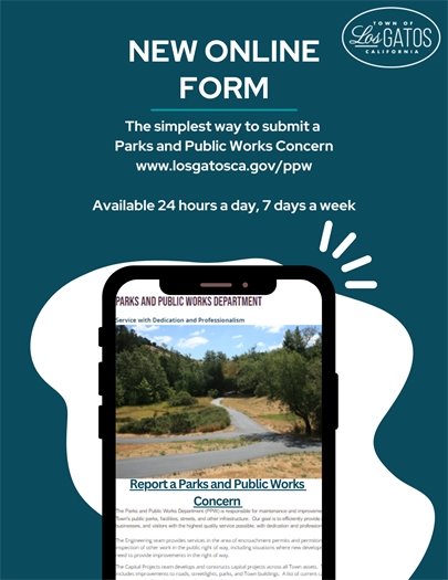New Online Form - Submit a Parks and Public Works Concern