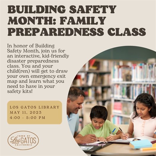 May is Building Safety Month: Interactive Preparedness Class for Kids at the Library on May 11
