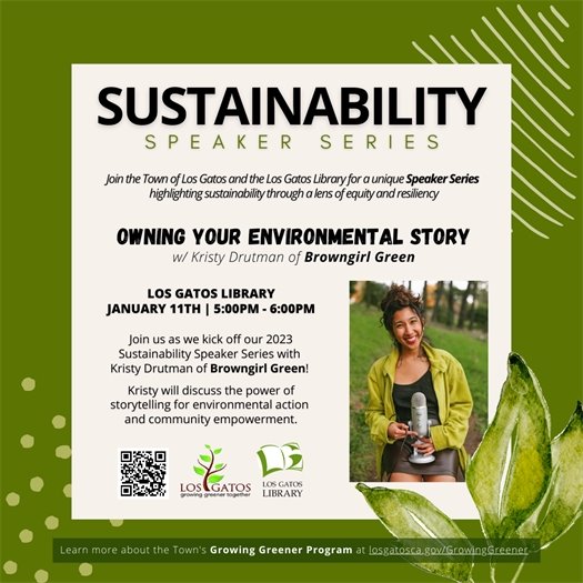Sustainable Speaker Series Kicks Off January 11 with Kristy Drutman, Founder of Browngirl Green!