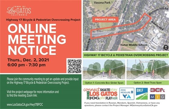 Highway 17 Bicycle & Pedestrian Overcrossing Community Meeting - December 2, 2021