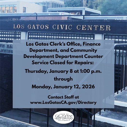 CDD and Clerk Counters Closed January 8-12 