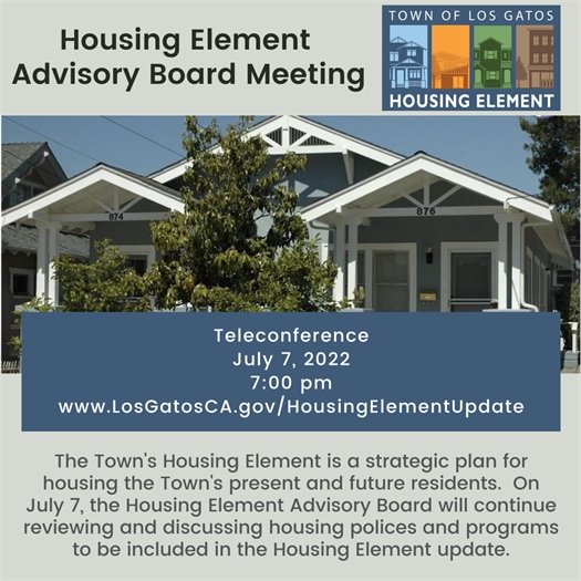 Housing Element Advisory Board Meeting - July 7