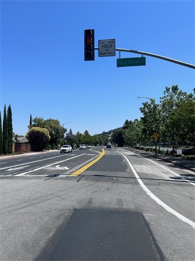 Blossom Hill Road Lane Reduction