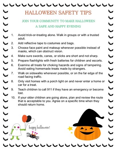 Halloween Safety Tips 