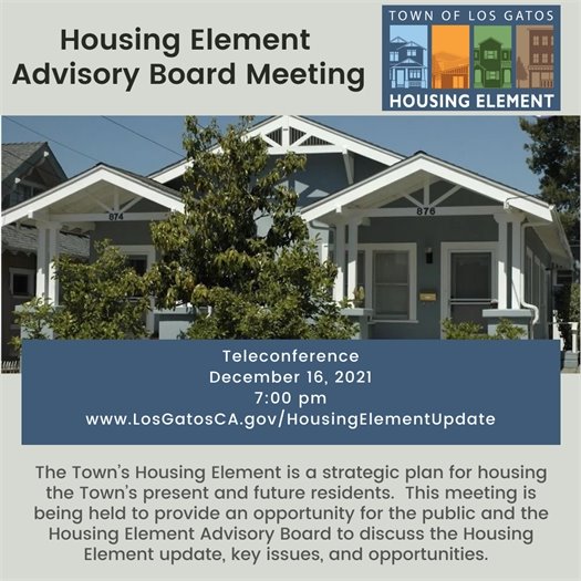 Housing Element Advisory Board Meeting - December 16