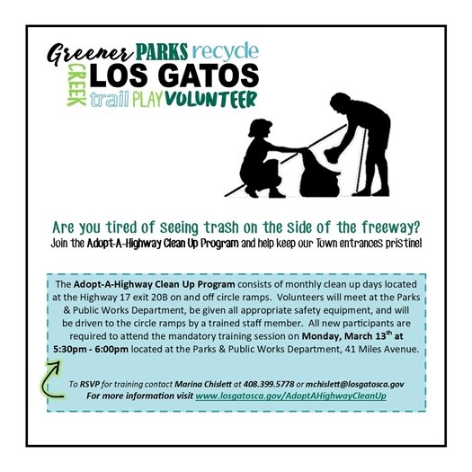 March 13, 2023 Adopt-A-Highway Cleanup Program Training