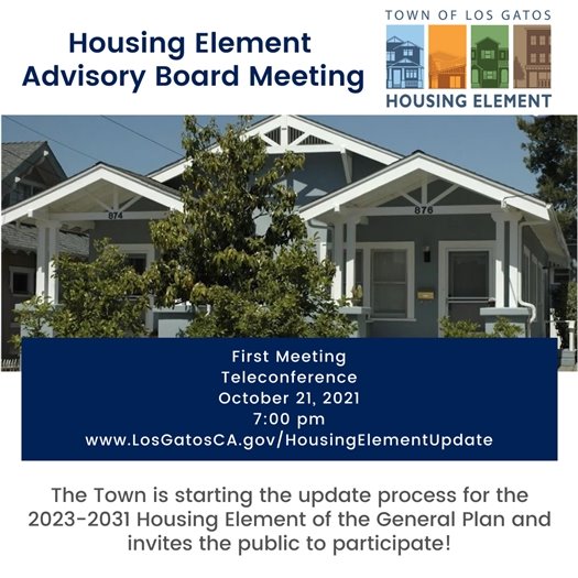 First Housing Element Advisory Board Meeting - October 21, 2021