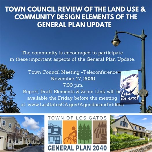 Land Use and Community Design Elements at Town Council November 17, 2020