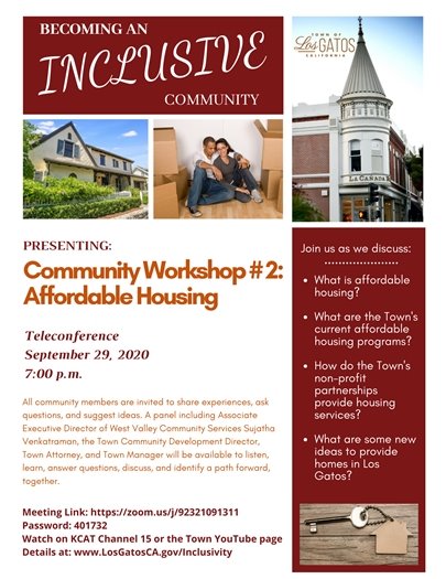 Community Workshop #2 Affordable Housing 