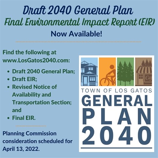 Final Environmental Impact Report Now Available at www.LosGatos2040.com