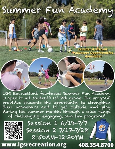 LGS Recreation - Summer Fun Academy 2023