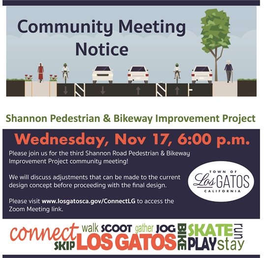 Shannon Pedestrian and Bikeway Improvement Project Third Community Meeting - November 17, 2021