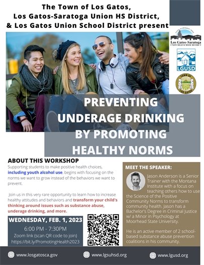 Preventing Underage Drinking by Promoting Healthy Norms Workshop: February 1, 2023