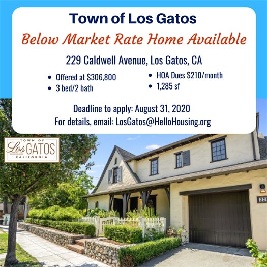 Below Market Rate Home Available 