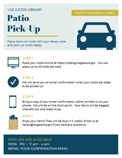 Los Gatos Library Patio Pick-Up 