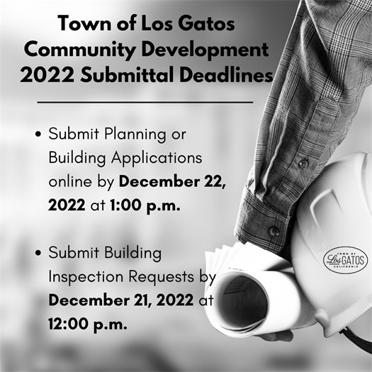 Community Development 2022 Submittal Deadlines 