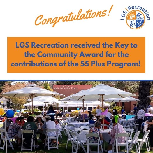 LGS Rec wins Key to Community Award for the 55 Plus Program!
