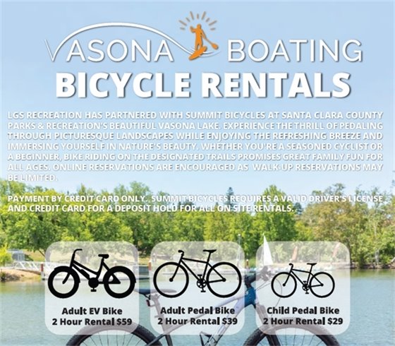 Vasona Bike Rental Flyer