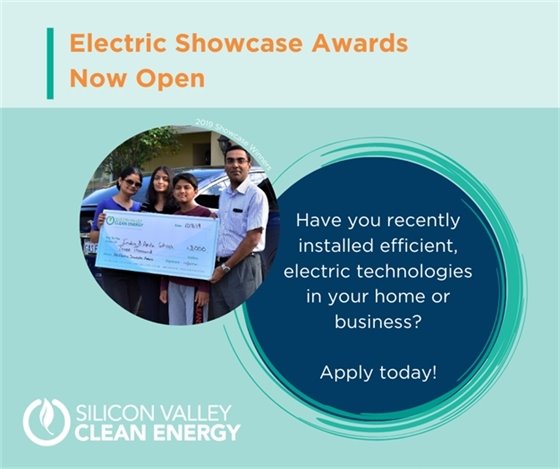 Silicon Valley Clean Energy Electric Showcase Awards – Applications Open Until March 6