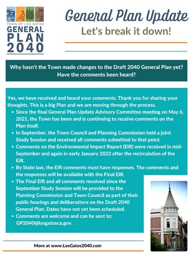 General Plan Update: Let's Break It Down - Comments Received
