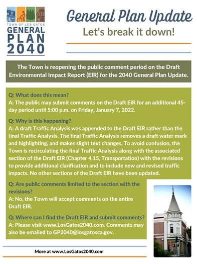 General Plan Update: Let's Break It Down - Re-Opening the Draft Environmental Impact Report