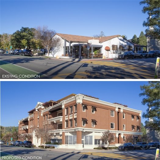 143 and 151 E. Main Street Existing and Proposed Visual Renderings