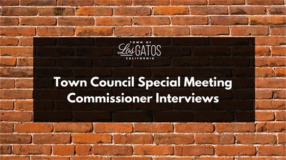 Town Council Special Meeting Commissioner Interviews