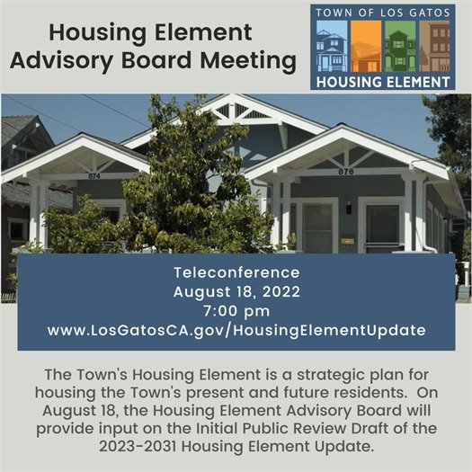 Housing Element Advisory Board Meeting - August 18