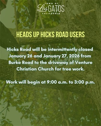 Scheduled Tree Work on Hicks Road