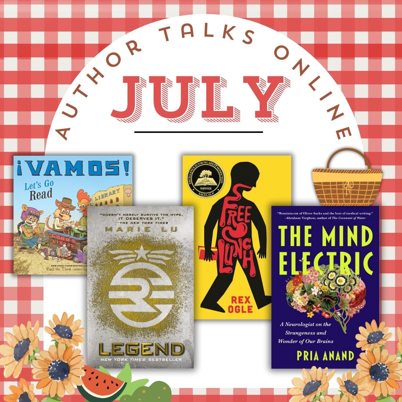 Online Author Talks in July